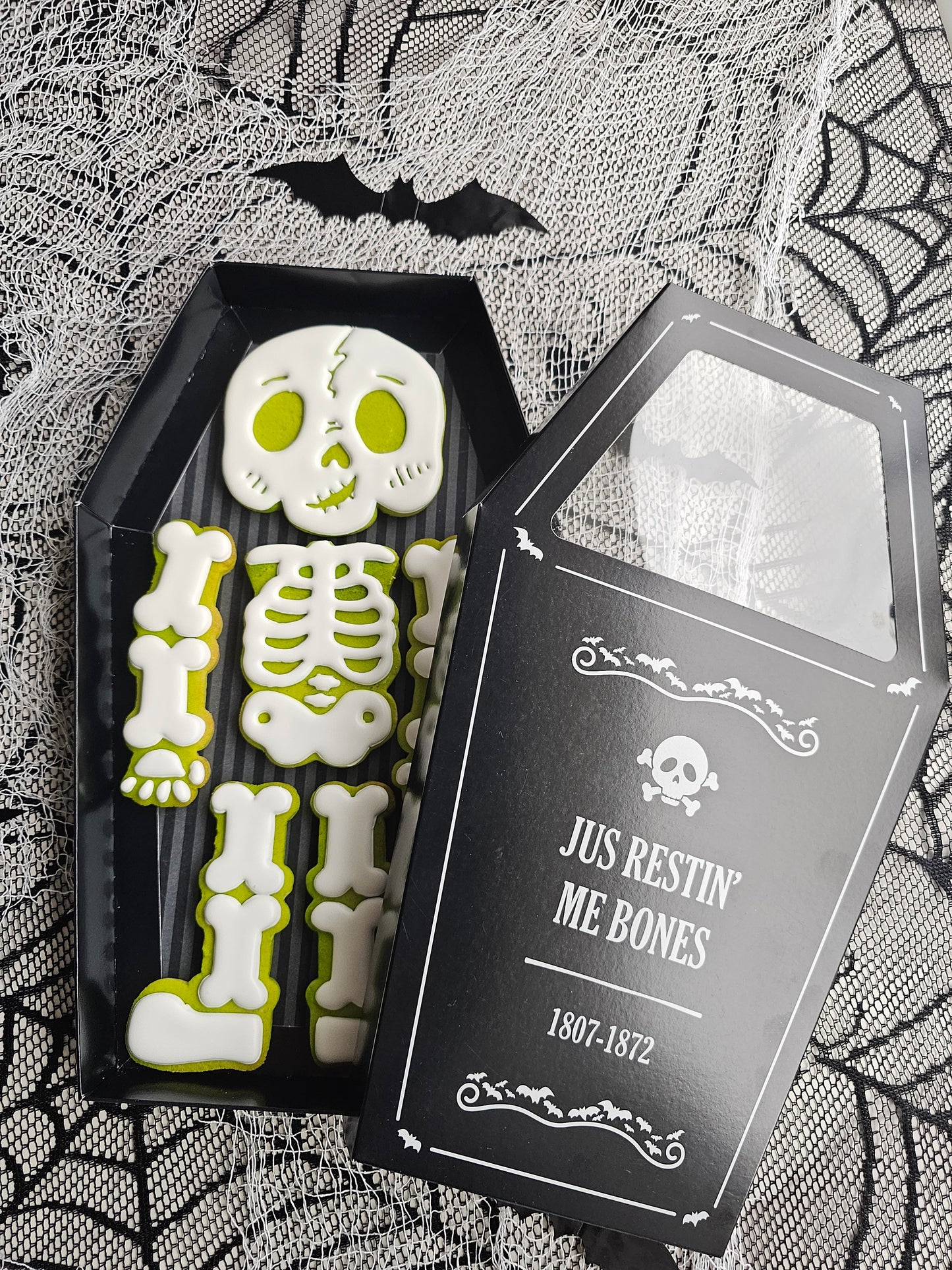 Halloween Skeleton Cookie Gift Set