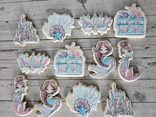 Custom printed sugar cookies with edible images and logos, perfect for branded events, parties, and personalized gifts – made by Sugar Bites Houston.